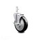 Service Caster 5 Inch Black Polyurethane Wheel Swivel 3/4 Inch Square Stem Caster with Brake SCC-SQ20S514-PPUB-BLK-TLB-34 - alternate 1